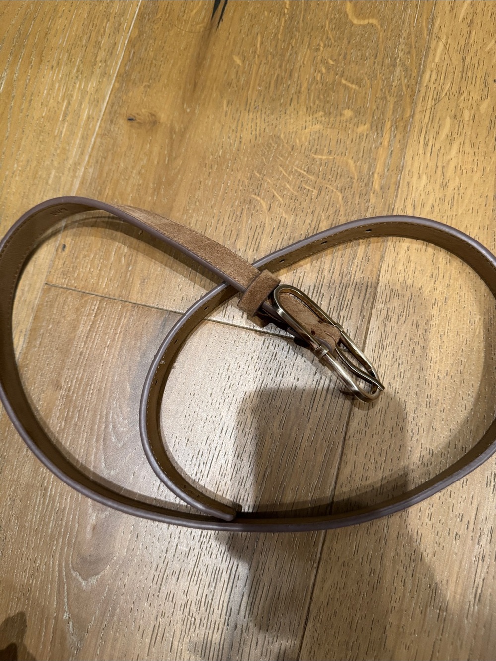 Abercrombie & Fitch Brown Leather Belt with Buckle